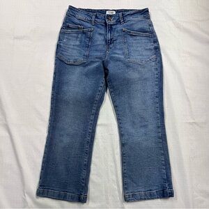 Kensie ladies "Vintage Luxe" flare crop jeans size 10/30